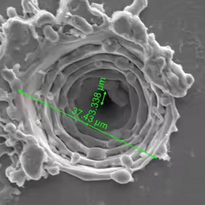 Microvías láser de precisión